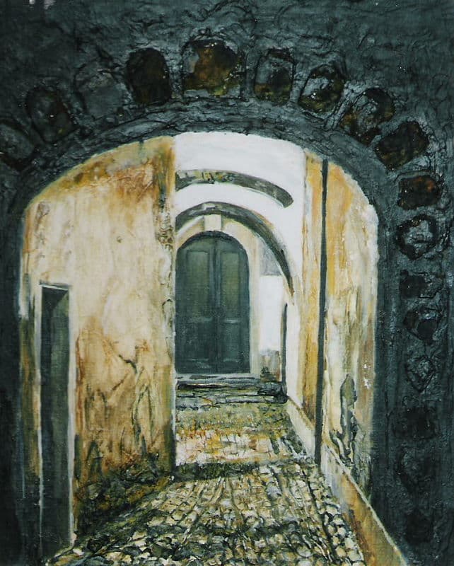 Aquarel door Aaltje — Gewelfde doorgang