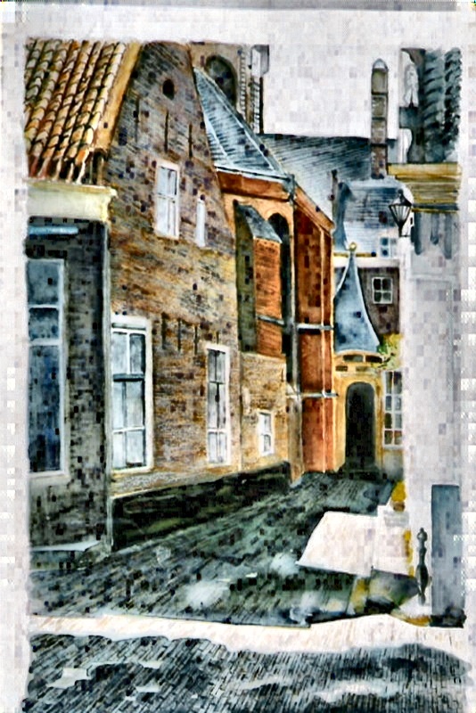 Watercolor by Alie — Farmhouse in Wezep